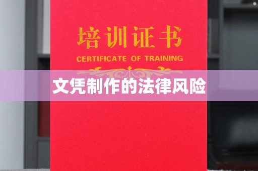 沅陵文凭制作的法律风险